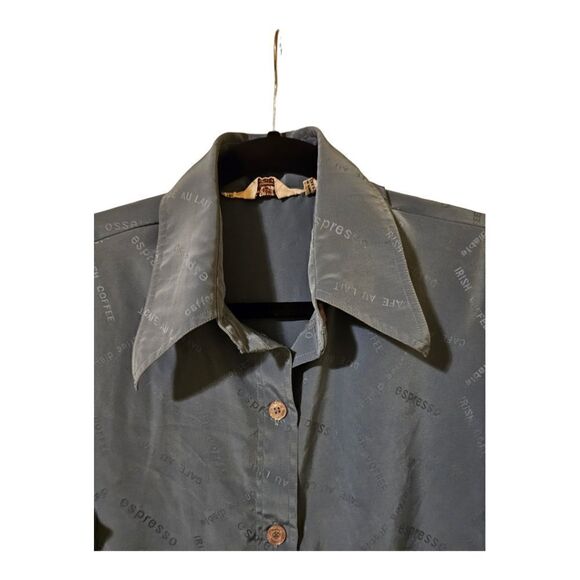 ESPRESSO BY CHESTNUT RIDGE "Coffee" Button Down Shirt - Size 16 - Picture 3 of 8